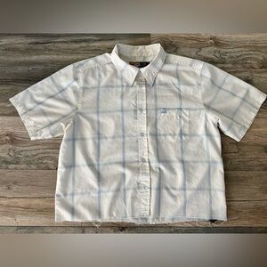 Vintage Vans 1970s shirt turned into cute crop